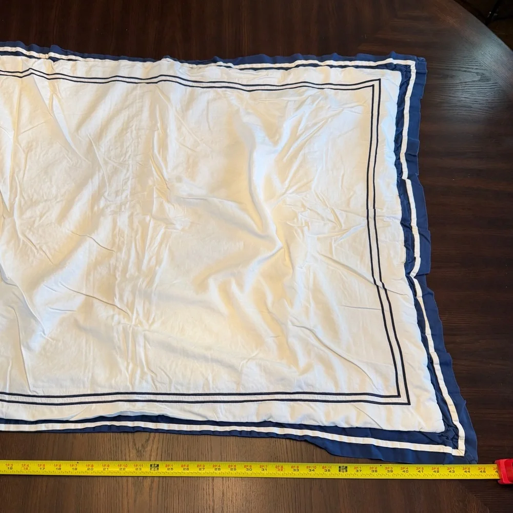 Baby Gap Blanket + Lambs & Ivy Baby Blanket Blue White Striped Cotton Bundle